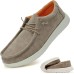 Mens Slip-on Loafers Casual Shoes - Men Boat Shoes Canvas Lightweight Softsole Comfortable Walking Shoes