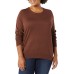 Essentials Women's Long-Sleeve Lightweight Crewneck Sweater (Available in Plus Size)