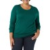 Essentials Women's Long-Sleeve Lightweight Crewneck Sweater (Available in Plus Size)