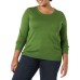 Essentials Women's Long-Sleeve Lightweight Crewneck Sweater (Available in Plus Size)