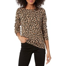 Essentials Women's Long-Sleeve Lightweight Crewneck Sweater (Available in Plus Size)